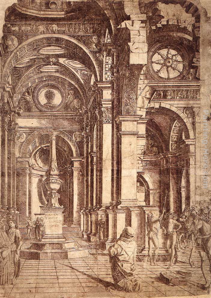 Interior of a Church painting - Bramante Interior of a Church art painting